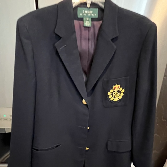 Ralph Lauren Jackets & Blazers - Vintage Ralph Lauren Wool Navy Blazer in size 12- excellent pre loved condition